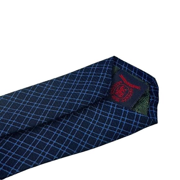 Vintage Tommy Hilfiger Silk Neck Burgundy Geometric Pattern Tie - Picture 7 of 7